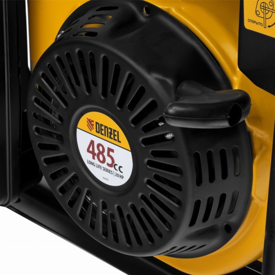 Генератор бензиновый PS-95EA-PRO, 9,5 кВт, 230 В, 40 л, разъём ATS, эл.старт Denzel 946935