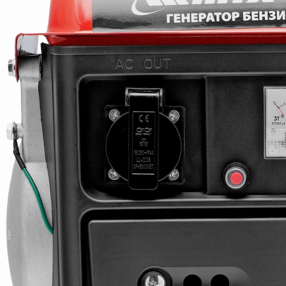 Генератор бензиновый RS-950, 0,8 кВт, 230 В, 2-х такт., 4 л, ручной стартер MTX 946650