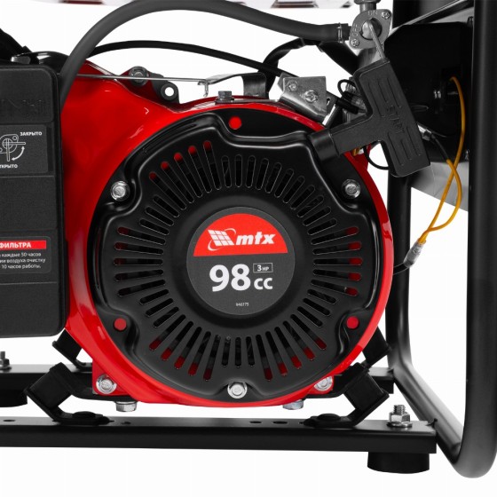 Генератор бензиновый RS-1500, 1,1 кВт, 230В, ручной стартер MTX 946175 Генератор бензиновый RS-1500, 1,1 кВт, 230В, ручной стартер MTX 946175