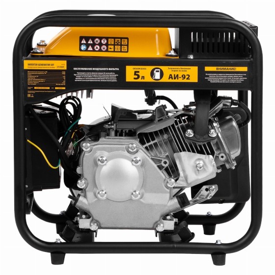 Генератор инверторный GT-3500iF, 3.5 кВт, 230 В, бак 5 л, открытый корпус, ручной старт Denzel 94705 Генератор инверторный GT-3500iF, 3.5 кВт, 230 В, бак 5 л, открытый корпус, ручной старт Denzel 94705