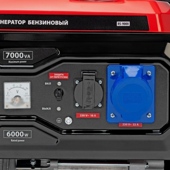 Генератор бензиновый RS-9000, 7 кВт, 230В, ручной стартер MTX 946155 Генератор бензиновый RS-9000, 7 кВт, 230В, ручной стартер MTX 946155