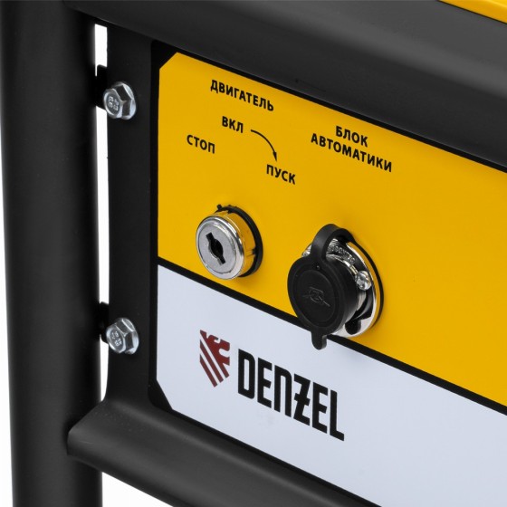 Генератор бензиновый PS-95EA-PRO, 9,5 кВт, 230 В, 40 л, разъём ATS, эл.старт Denzel 946935
