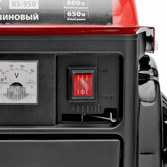 Генератор бензиновый RS-950, 0,8 кВт, 230 В, 2-х такт., 4 л, ручной стартер MTX 946650
