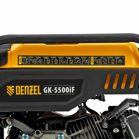 Генератор инверторный GK-5500iF, 5,5 кВт, 230 В, ручной старт DENZEL 94709 Генератор инверторный GK-5500iF, 5,5 кВт, 230 В, ручной старт DENZEL 94709