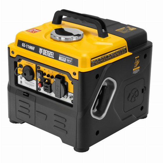 Генератор инверторный GS-1100iF, 1,1 кВт, 230 В, ручной старт DENZEL 94706 Генератор инверторный GS-1100iF, 1,1 кВт, 230 В, ручной старт DENZEL 94706