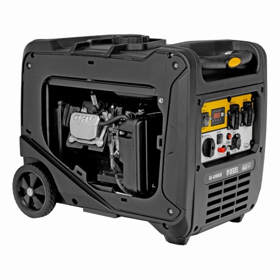 Генератор инверторный GS-4500iSE, 4,5 кВт, 230 В, закрытый корпус, электростартер Denzel 94714 Генератор инверторный GS-4500iSE, 4,5 кВт, 230 В, закрытый корпус, электростартер Denzel 94714