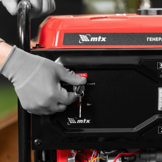 Генератор бензиновый RS-4000E, 3,3 кВт, 230В, электростартер MTX 946125