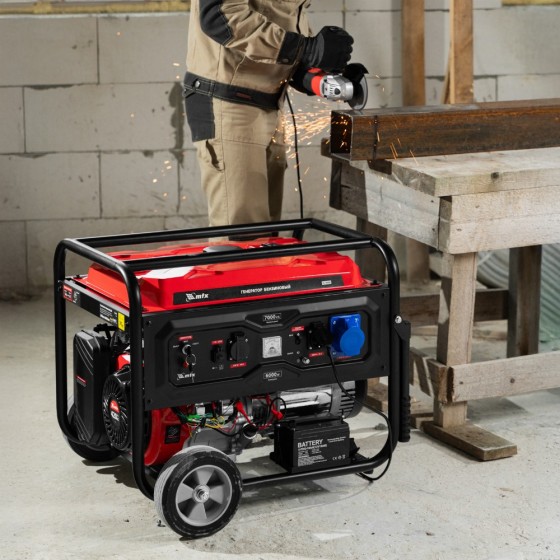 Генератор бензиновый RS-9000E, 7 кВт, 230В, электростартер MTX 946165
