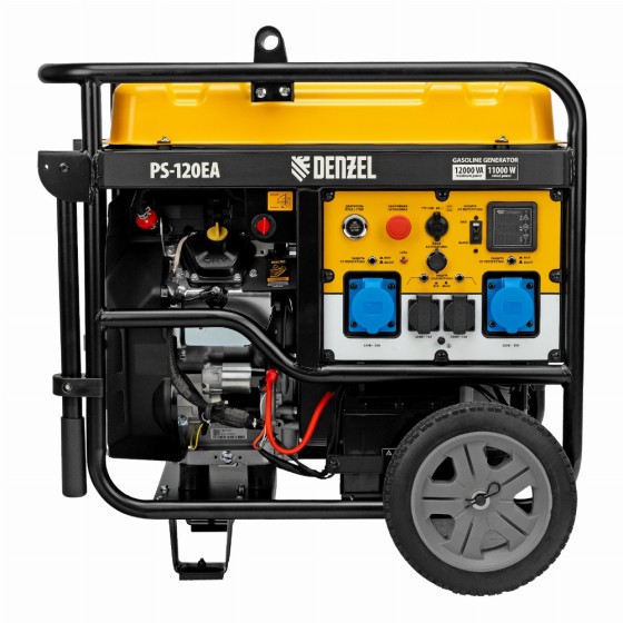 Генератор бензиновый PS-120EA, 12 кВт,230 В, 40л, разъём ATS,эл.старт Denzel 946964 Генератор бензиновый PS-120EA, 12 кВт,230 В, 40л, разъём ATS,эл.старт Denzel 946964