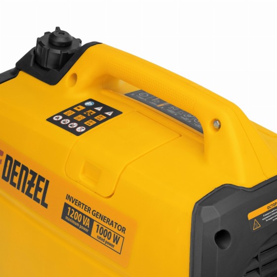 Генератор инверторный GT-1200iS, 1.2 кВт, 230 В, бак 2.4 л, закрытый корпус, ручной старт Denzel 94701 Генератор инверторный GT-1200iS, 1.2 кВт, 230 В, бак 2.4 л, закрытый корпус, ручной старт Denzel 94701