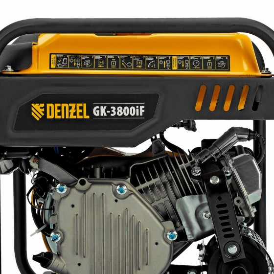 Генератор инверторный GK-3800iF, 3,8 кВт, 230 В, ручной старт DENZEL 94708