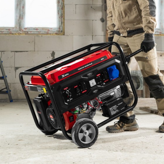 Генератор бензиновый RS-9000E, 7 кВт, 230В, электростартер MTX 946165