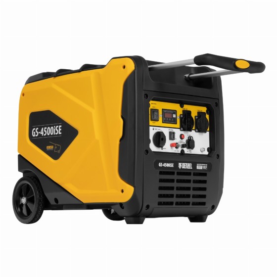Генератор инверторный GS-4500iSE, 4,5 кВт, 230 В, закрытый корпус, электростартер Denzel 94714 Генератор инверторный GS-4500iSE, 4,5 кВт, 230 В, закрытый корпус, электростартер Denzel 94714
