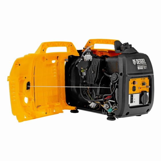 Генератор инверторный GT-1200iS, 1.2 кВт, 230 В, бак 2.4 л, закрытый корпус, ручной старт Denzel 94701 Генератор инверторный GT-1200iS, 1.2 кВт, 230 В, бак 2.4 л, закрытый корпус, ручной старт Denzel 94701