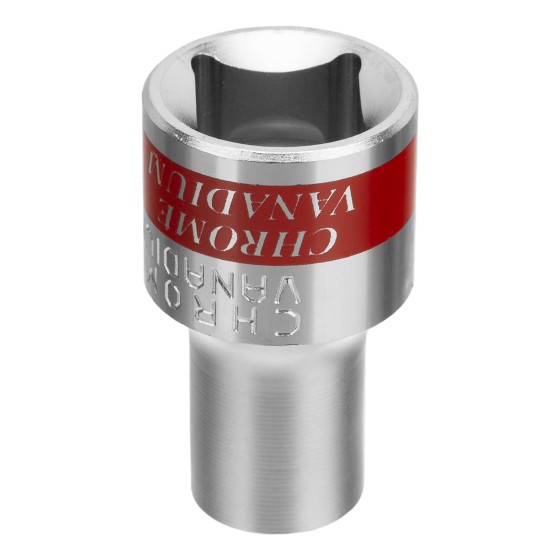 Головка торцевая, 9 мм, двенадцатигранная, CrV, под квадрат 1/2, хромированная Matrix 13678