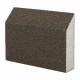 Губка для шлифования, 120 х 90 х 25 мм, трапеция, мягкая, P 80 Matrix 75729