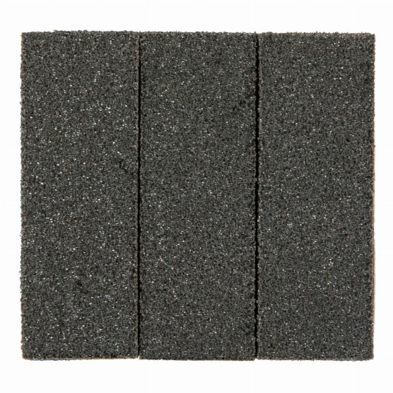 Губка для шлифования, 100 х 70 х 25 мм, мягкая, 3 шт, P 60/80, P 60/100, P 80/120 Matrix 75705