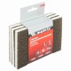Губка для шлифования, 125 х 100 х 10 мм, мягкая, 3 шт, P 60/80, P 60/100, P 80/120 Matrix 75715