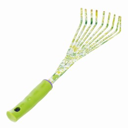 Грабли веерные 9 - зубые, 130 х 415 мм, стальные, пластиковая рукоятка, Flower Green, Palisad 620425 Грабли веерные 9 - зубые, 130 х 415 мм, стальные, пластиковая рукоятка, Flower Green, Palisad 620425