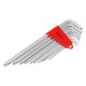 Набор ключей имбусовых Torx , 9 шт, T10-T50, CrV, экстра-длинные с сатинированным покрытием Matrix 12307 Набор ключей имбусовых Torx , 9 шт, T10-T50, CrV, экстра-длинные с сатинированным покрытием Matrix 12307