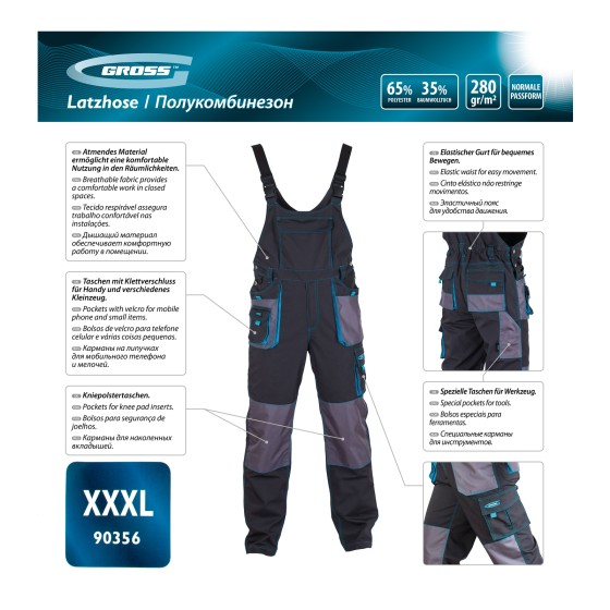 Полукомбинезон XXXL Gross 90356 Полукомбинезон XXXL Gross 90356