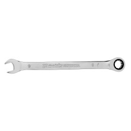 Ключ комбинированный трещоточный, 9 мм, CrV, зеркальный хром Matrix Professional 14802