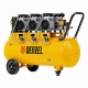 Компрессор безмасляный, малошумный  DLS 2250/100, 2250 Вт, 3x750, 100 л, 410 л/мин блок управления/ Denzel 58029