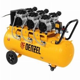 Компрессор безмасляный, малошумный DLS 2250/100, 2250 Вт, 3x750, 100 л, 410 л/мин блок управления/ Denzel 58029 Компрессор безмасляный, малошумный DLS 2250/100, 2250 Вт, 3x750, 100 л, 410 л/мин блок управления/ Denzel 58029