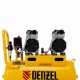Компрессор безмасляный, малошумный DLS 1500/50, 1500 ВТ, 2x750, 50 л, 260 л/мин Denzel 58027