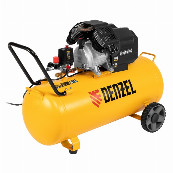 Компрессор воздушный DKV2200/100, Х-PRO 2.2 кВт, 400 л/мин, 100л Denzel 58079 Компрессор воздушный DKV2200/100, Х-PRO 2.2 кВт, 400 л/мин, 100л Denzel 58079