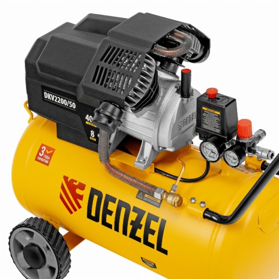 Компрессор воздушный DKV2200/50, Х-PRO 2.2 кВт, 400 л/мин, 50 л Denzel 58083 Компрессор воздушный DKV2200/50, Х-PRO 2.2 кВт, 400 л/мин, 50 л Denzel 58083