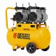 Компрессор безмасляный, малошумный DLS 2200/50, 2200 Вт, 2x1100, 50 л, 380 л/мин Denzel 58031