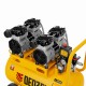 Компрессор безмасляный, малошумный DLS 1500/50, 1500 ВТ, 2x750, 50 л, 260 л/мин Denzel 58027