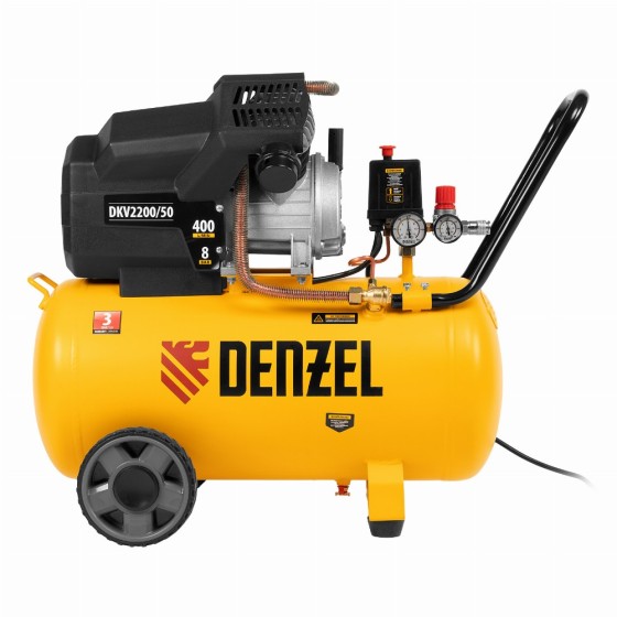 Компрессор воздушный DKV2200/50, Х-PRO 2.2 кВт, 400 л/мин, 50 л Denzel 58083 Компрессор воздушный DKV2200/50, Х-PRO 2.2 кВт, 400 л/мин, 50 л Denzel 58083