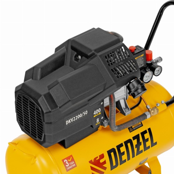 Компрессор воздушный DKV2200/50, Х-PRO 2.2 кВт, 400 л/мин, 50 л Denzel 58083 Компрессор воздушный DKV2200/50, Х-PRO 2.2 кВт, 400 л/мин, 50 л Denzel 58083