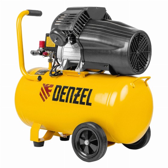 Компрессор воздушный DCV2200/50, прямой привод, 2.2 кВт, 50 литров, 380 л/мин Denzel 58167 Компрессор воздушный DCV2200/50, прямой привод, 2.2 кВт, 50 литров, 380 л/мин Denzel 58167