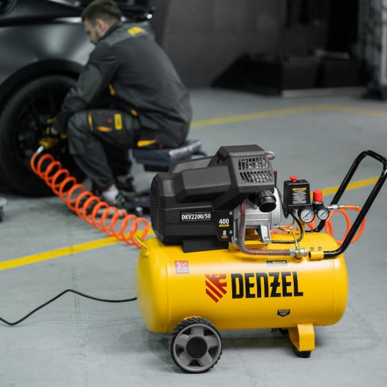 Компрессор воздушный DKV2200/50, Х-PRO 2.2 кВт, 400 л/мин, 50 л Denzel 58083 Компрессор воздушный DKV2200/50, Х-PRO 2.2 кВт, 400 л/мин, 50 л Denzel 58083
