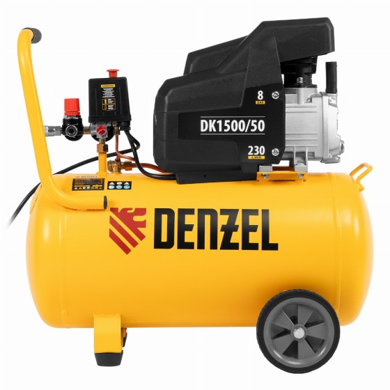 Компрессор воздушный DK1500/50, Х-PRO 1.5 кВт, 230 л/мин, 50 л Denzel 58064 Компрессор воздушный DK1500/50, Х-PRO 1.5 кВт, 230 л/мин, 50 л Denzel 58064