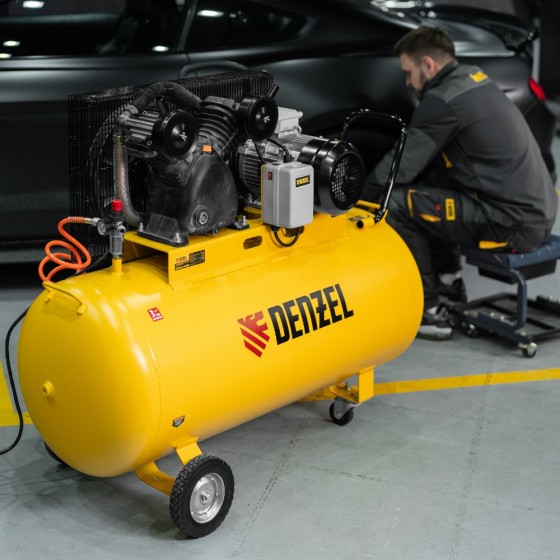 Компрессор воздушный рем. привод BCV 5500-T/270, 5,5 кВт, 270 литров, 850 л/мин Denzel 58125 Компрессор воздушный рем. привод BCV 5500-T/270, 5,5 кВт, 270 литров, 850 л/мин Denzel 58125