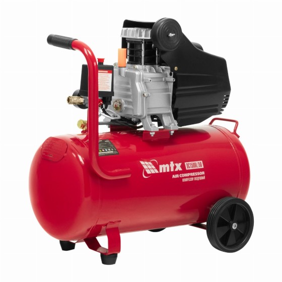 Компрессор воздушный DC1500L/50, 1,5 кВт, 50 л, 210 л/мин MTX 58018 Компрессор воздушный DC1500L/50, 1,5 кВт, 50 л, 210 л/мин MTX 58018