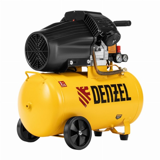 Компрессор воздушный прям. привод DCV1800/50, 1,8 кВт, 50 литров, 320 л/мин Denzel 58168