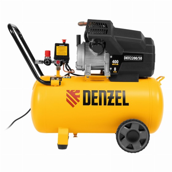 Компрессор воздушный DKV2200/50, Х-PRO 2.2 кВт, 400 л/мин, 50 л Denzel 58083 Компрессор воздушный DKV2200/50, Х-PRO 2.2 кВт, 400 л/мин, 50 л Denzel 58083