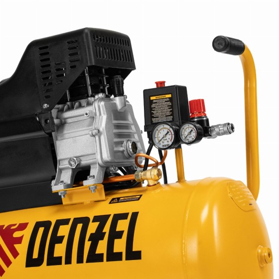 Компрессор воздушный, прямой привод DC1500/50, 1.5 кВт, 50 литров, 220 л/мин Denzel 58161 Компрессор воздушный, прямой привод DC1500/50, 1.5 кВт, 50 литров, 220 л/мин Denzel 58161
