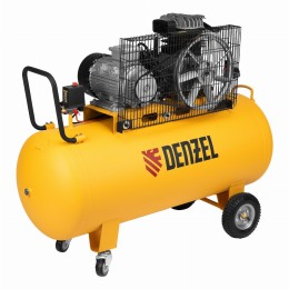 Компрессор воздушный BCI3000-T/200, ременный привод , 3.0 кВт, 200 литров, 530 л/мин Denzel 58119
