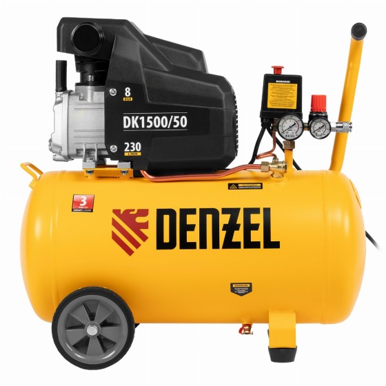 Компрессор воздушный DK1500/50, Х-PRO 1.5 кВт, 230 л/мин, 50 л Denzel 58064 Компрессор воздушный DK1500/50, Х-PRO 1.5 кВт, 230 л/мин, 50 л Denzel 58064