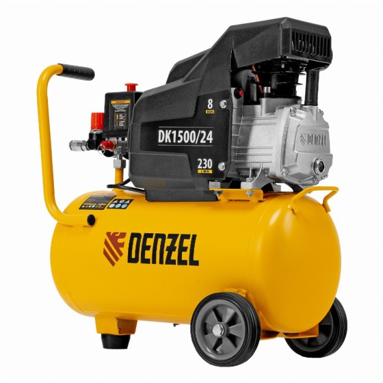 Компрессор воздушный DK1500/24, Х-PRO 1.5 кВт, 230 л/мин, 24 л Denzel 58063 Компрессор воздушный DK1500/24, Х-PRO 1.5 кВт, 230 л/мин, 24 л Denzel 58063