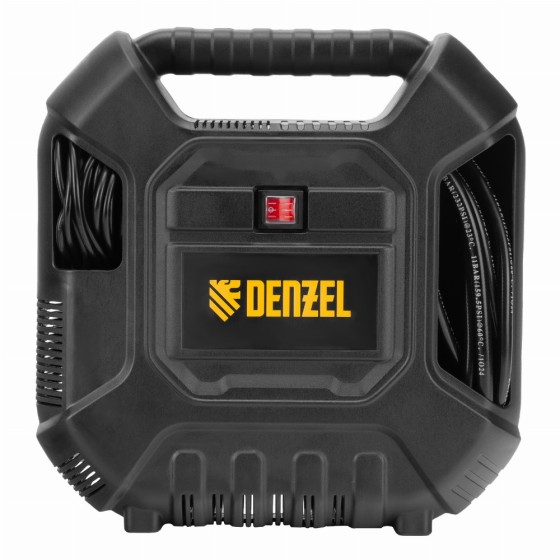 Компрессор воздушный DL1100 1.1 кВт, 180 л/мин, с набором аксессуаров Denzel 58005