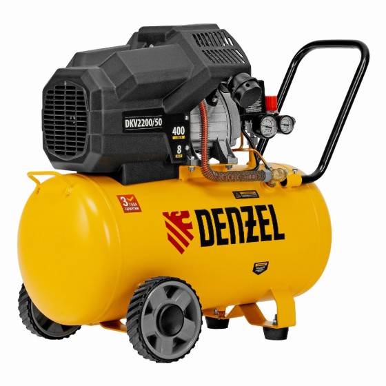 Компрессор воздушный DKV2200/50, Х-PRO 2.2 кВт, 400 л/мин, 50 л Denzel 58083 Компрессор воздушный DKV2200/50, Х-PRO 2.2 кВт, 400 л/мин, 50 л Denzel 58083