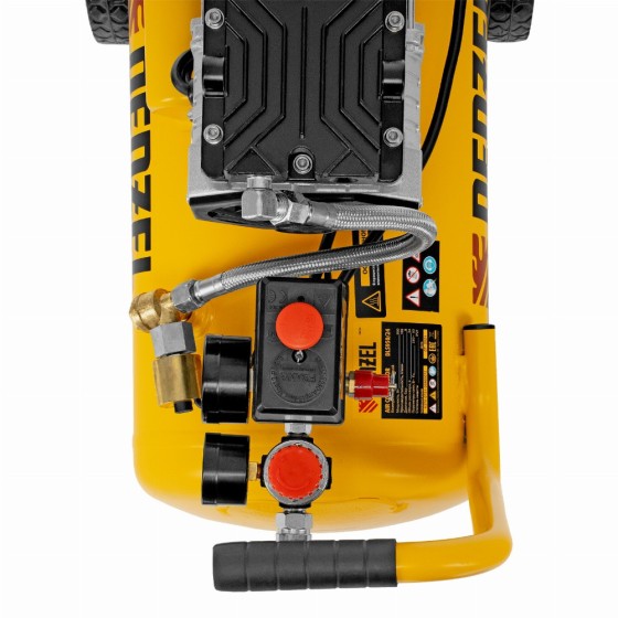 Компрессор DLS950/24 безмаслянный малошумный 950 Вт, 165 л/мин, ресивер 24 л Denzel 58026 Компрессор DLS950/24 безмаслянный малошумный 950 Вт, 165 л/мин, ресивер 24 л Denzel 58026