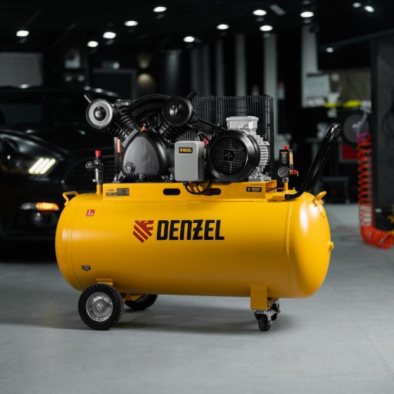 Компрессор воздушный рем. привод BCV 5500-T/200, 5,5 кВт, 200 литров, 850 л/мин Denzel 58122 Компрессор воздушный рем. привод BCV 5500-T/200, 5,5 кВт, 200 литров, 850 л/мин Denzel 58122